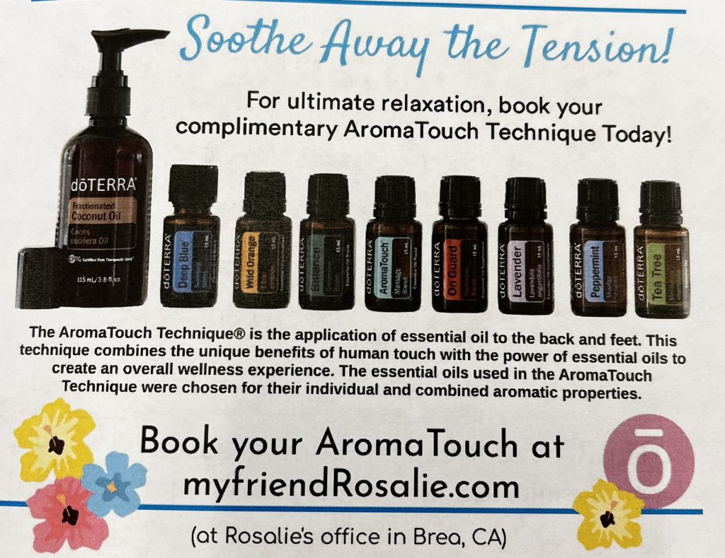 aromaTherapy Prunciples Shared at the Chamber of Commerce