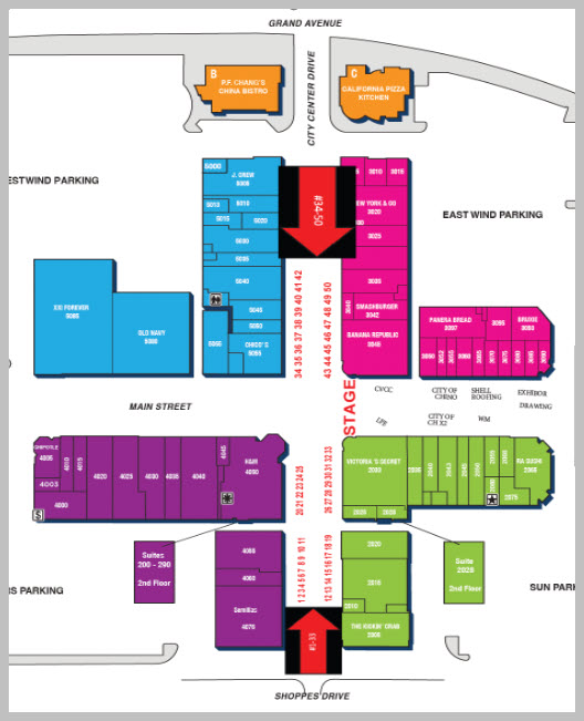 Map of Shoppes for Business Expo